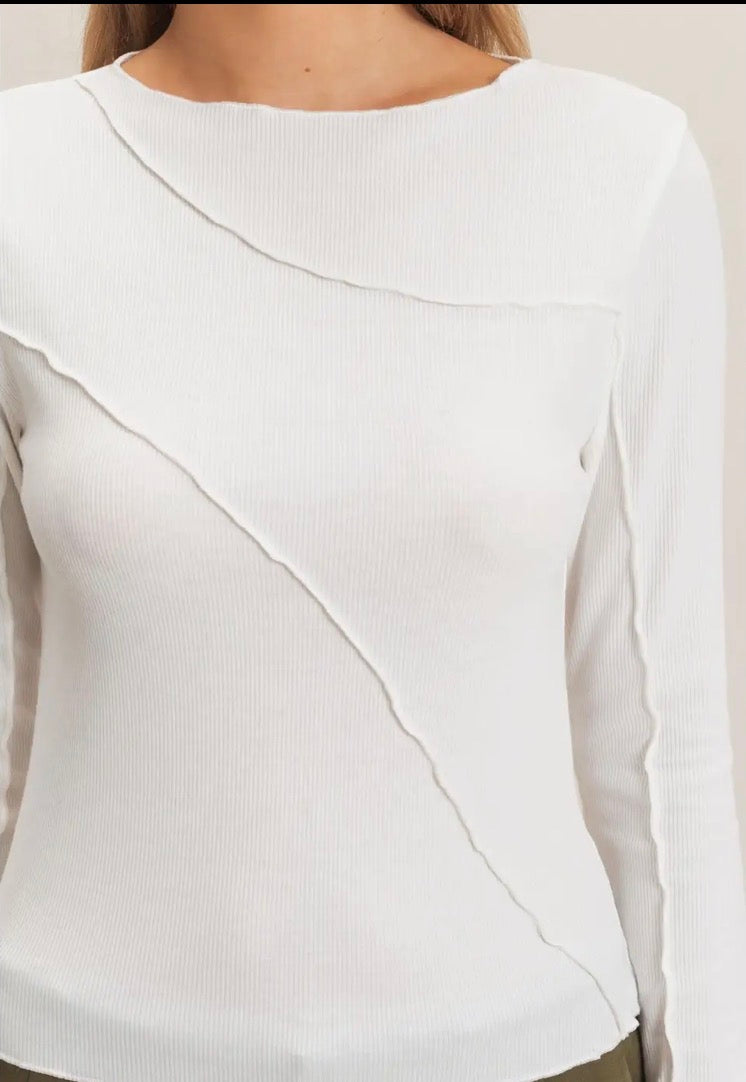 Line It Up Ribbed Long Sleeve