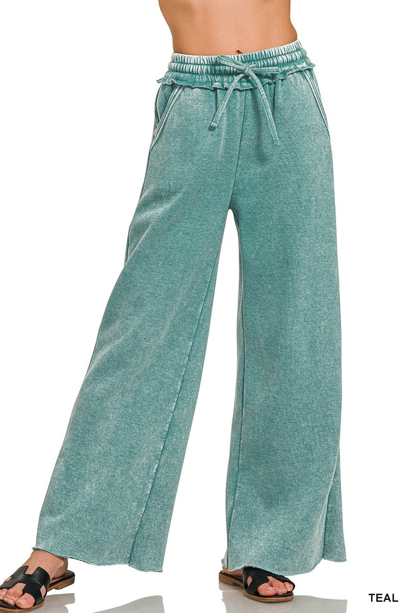 Acid Wash Fleece Pants