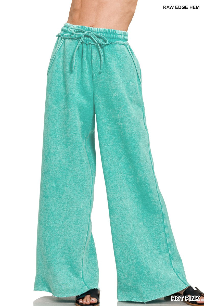 Acid Wash Fleece Pants