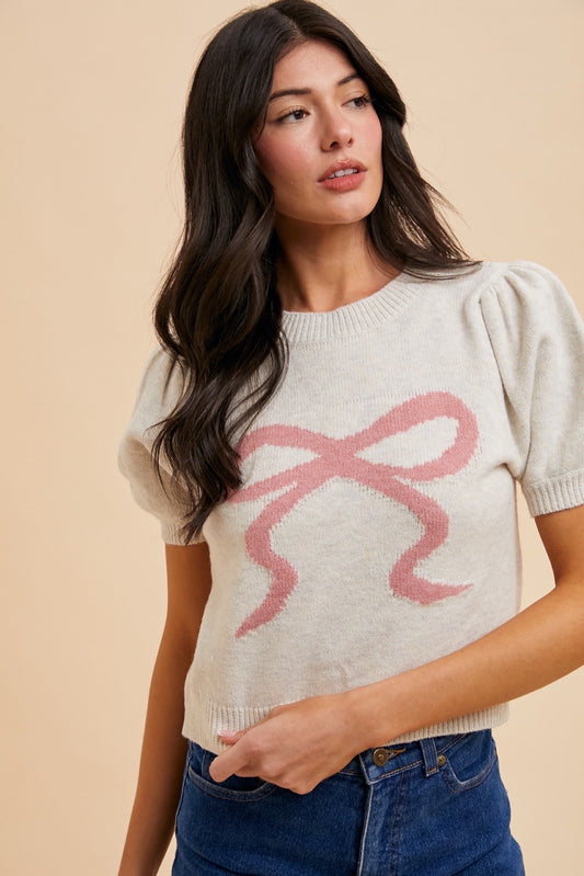 Bow Sweater Top