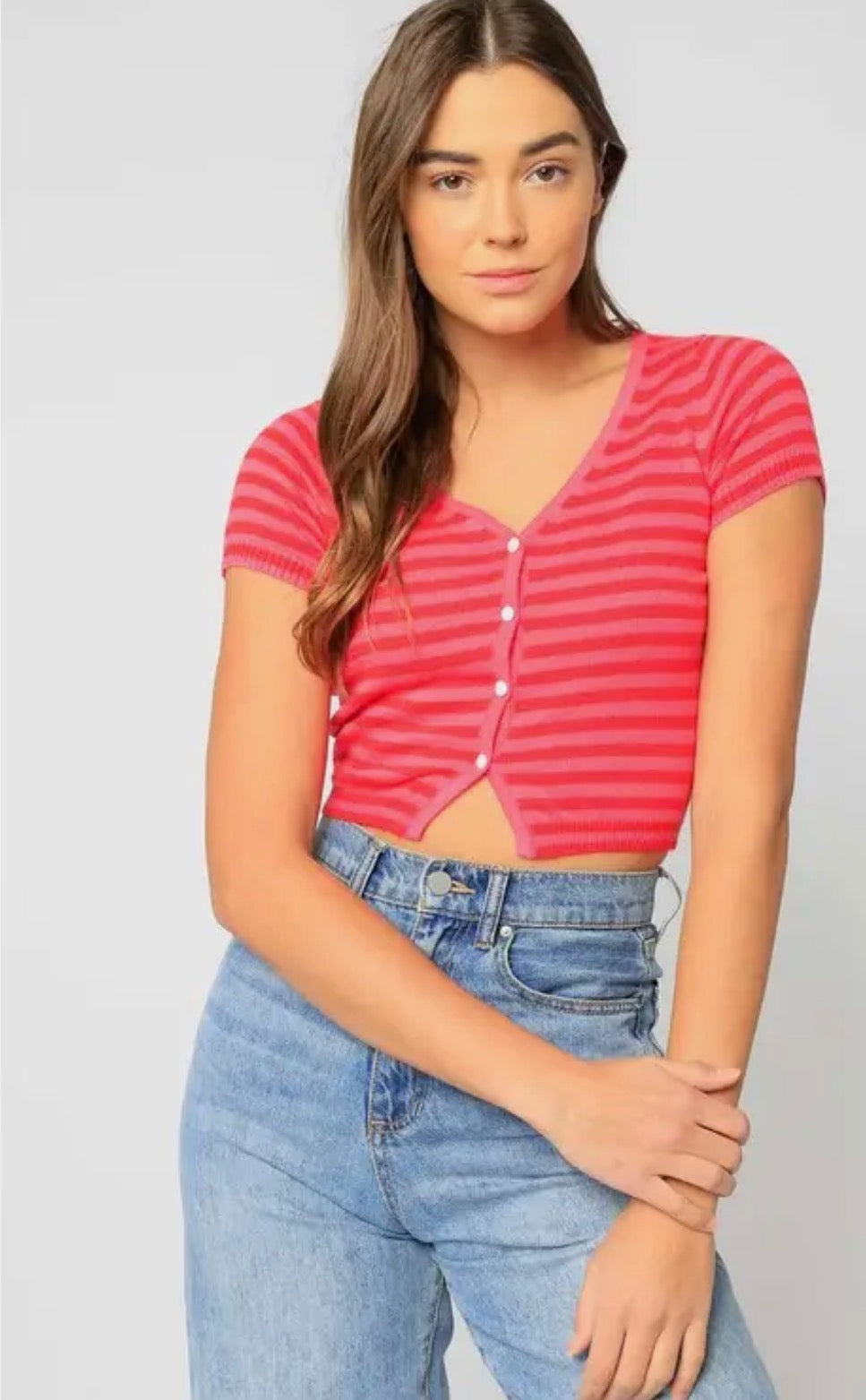 Striped Mini Sweater Top
