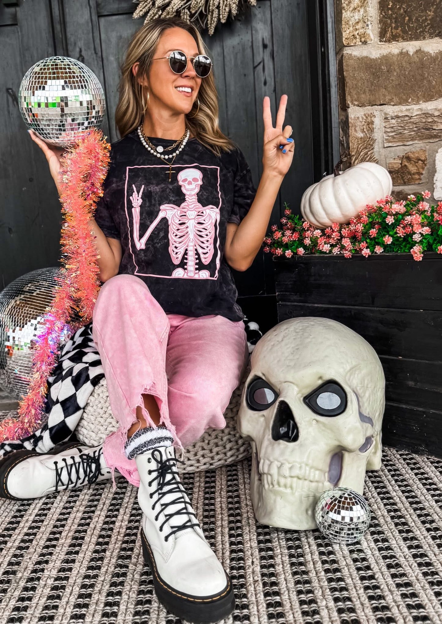 Peace Skelly Tee