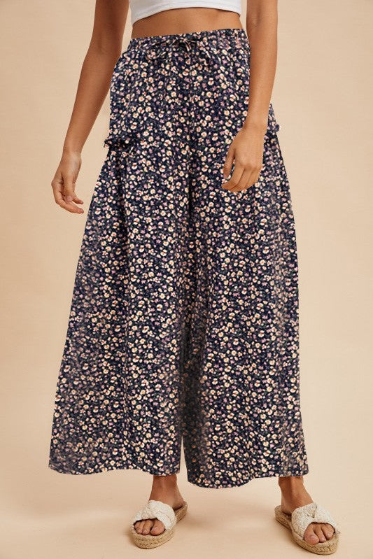 Ditsy Floral Palazzo Pants
