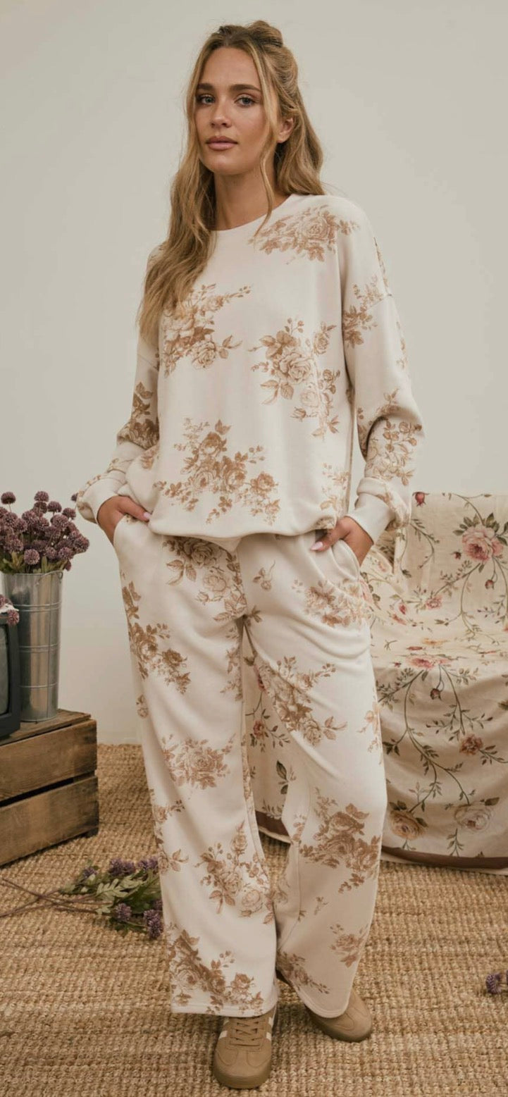 Floral Toile Lounge Set