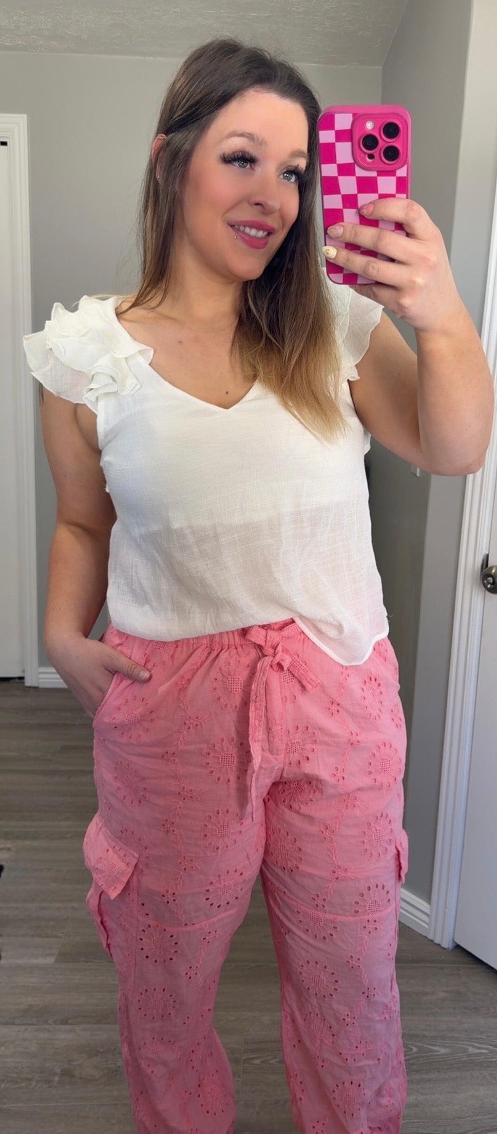 White Bow Back Blouse