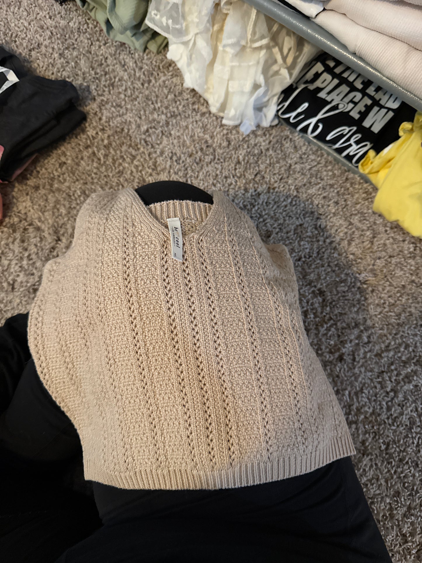Cream Knitted Tank