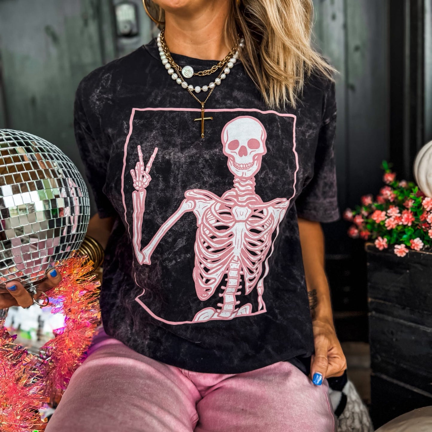 Peace Skelly Tee