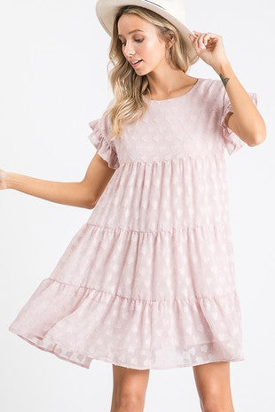 Cream Babydoll Dress