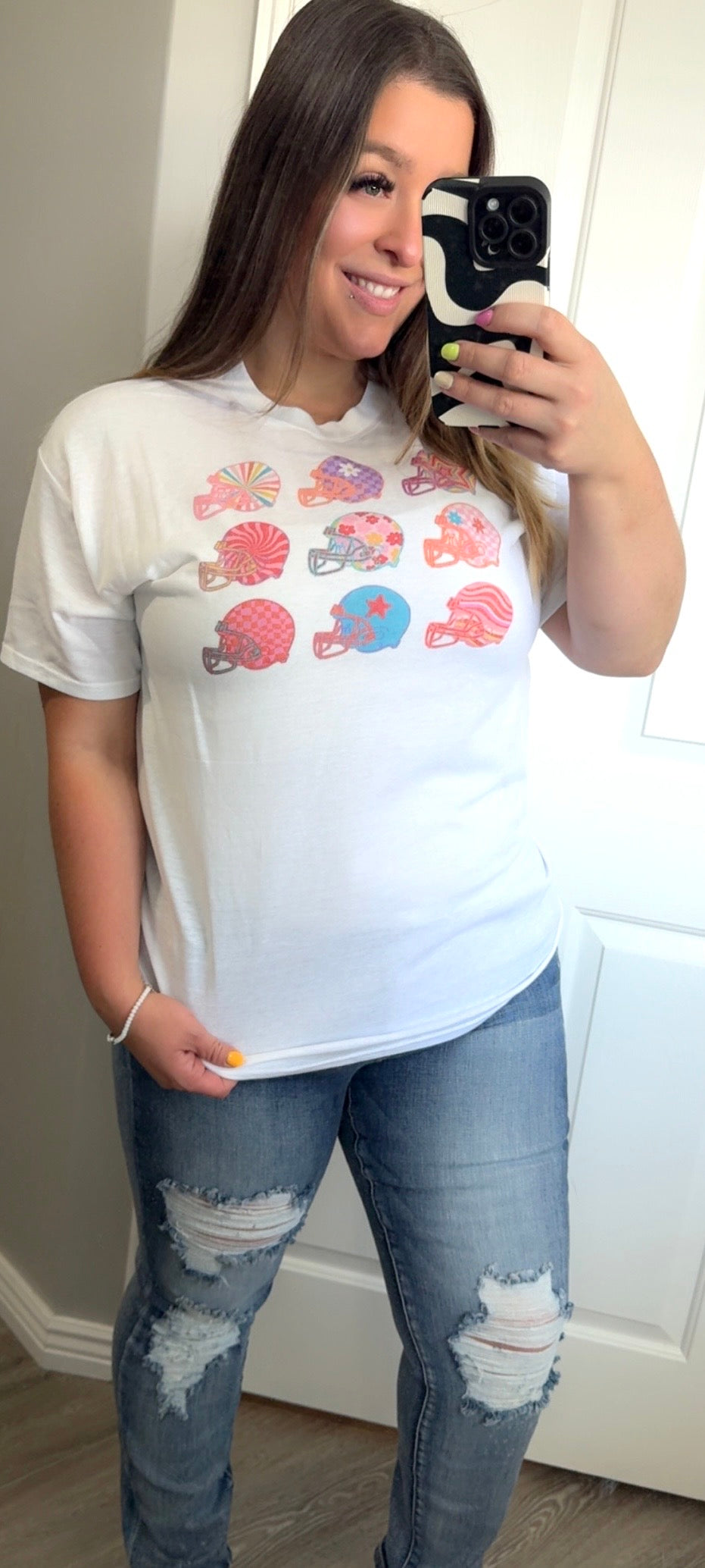 Football Helmet Tee