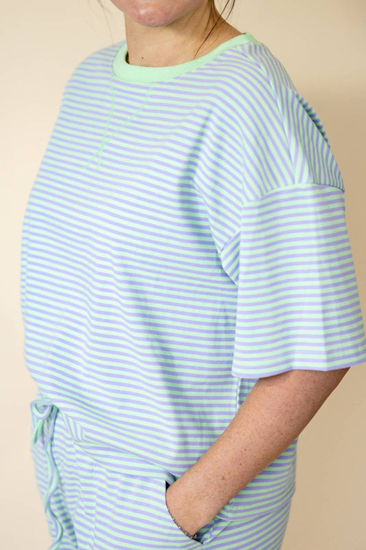 Lime Ricky Striped Set