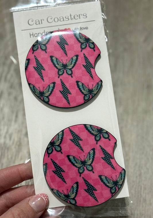 Butterfly Car Coasters