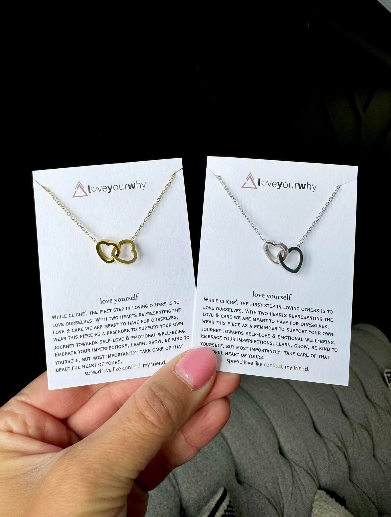 Love Yourself Heart Necklace