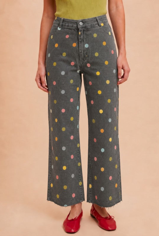 Shades Of Fall Polka Dot Pants