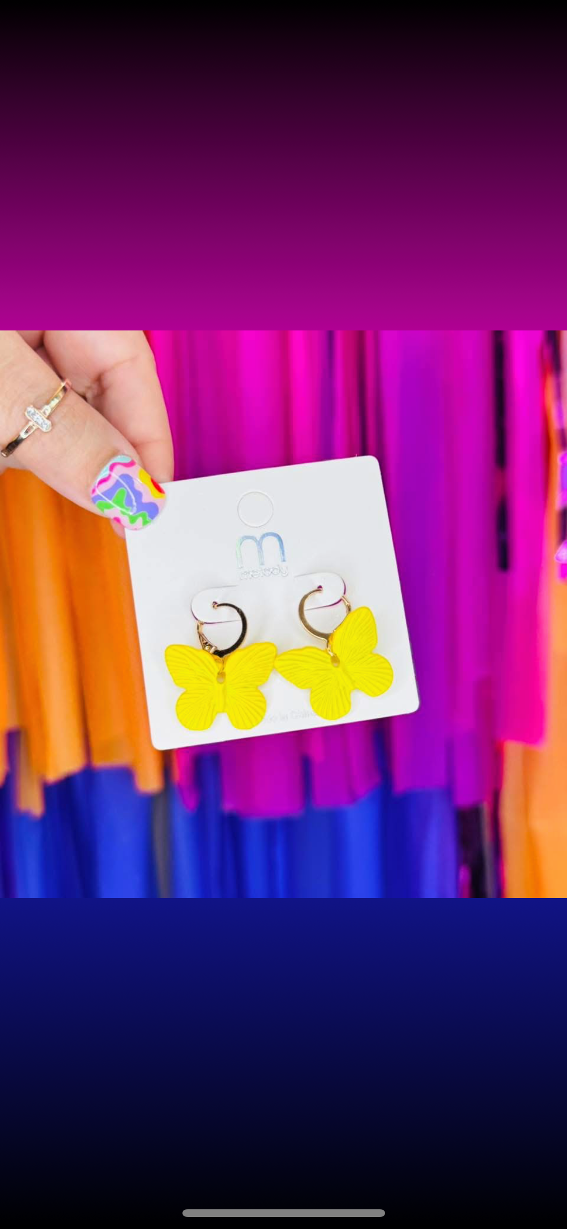 Yellow Butterfly Earrings