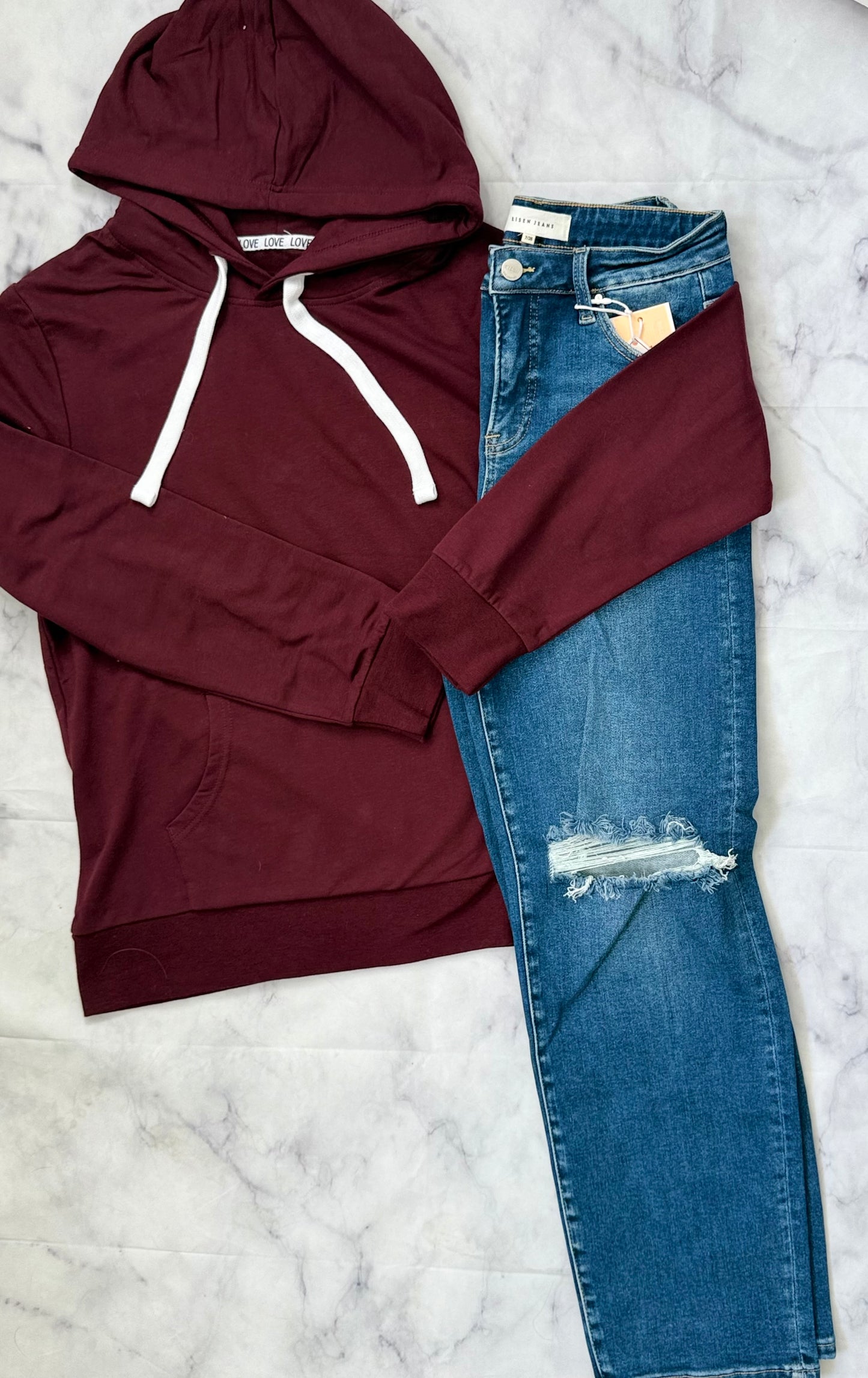 Burgundy Hoodie