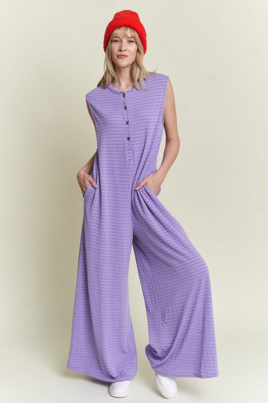 Lavender Wide Leg Jumpsuit