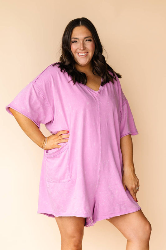 Lilac Knit Romper