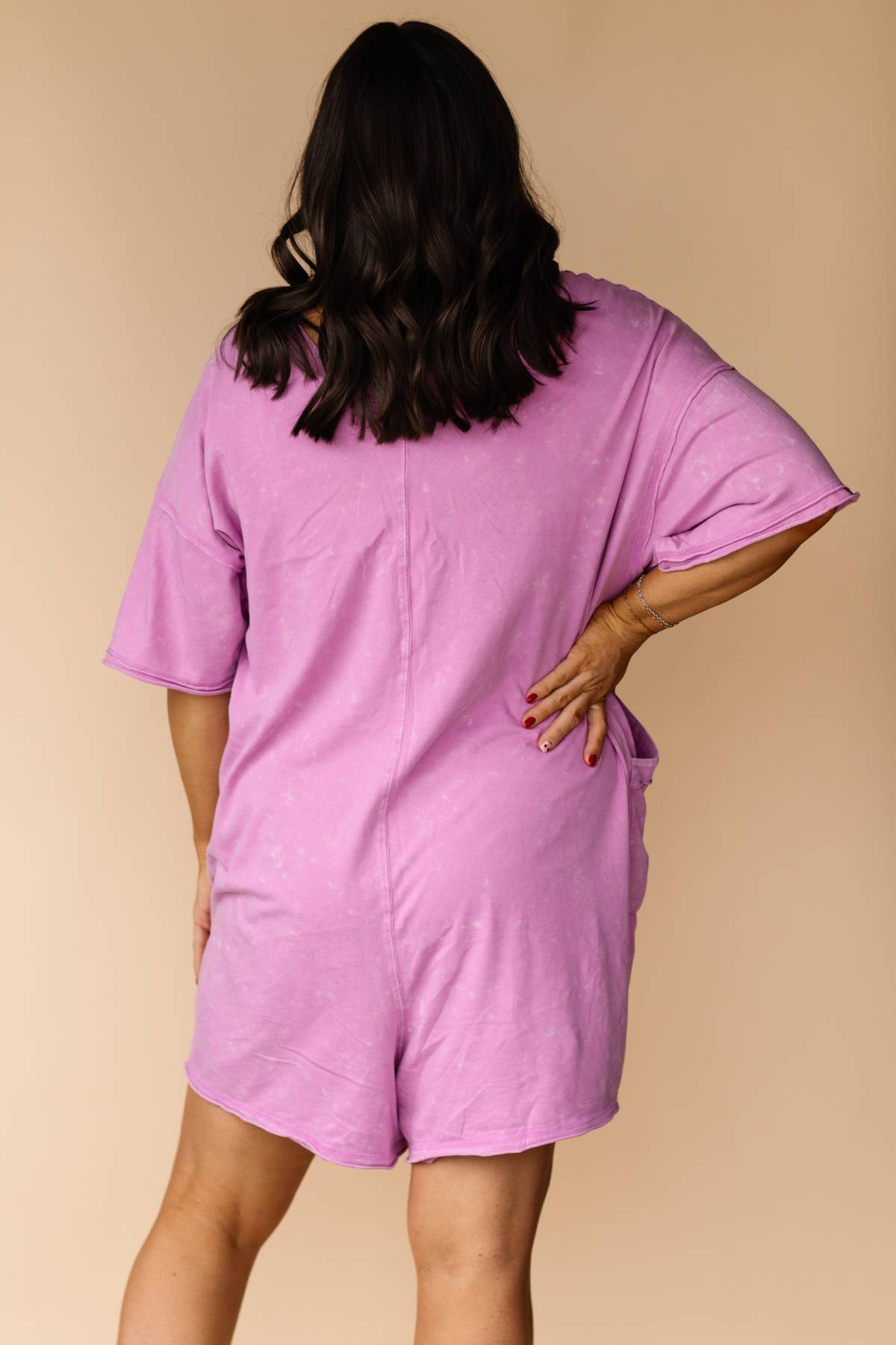 Lilac Knit Romper