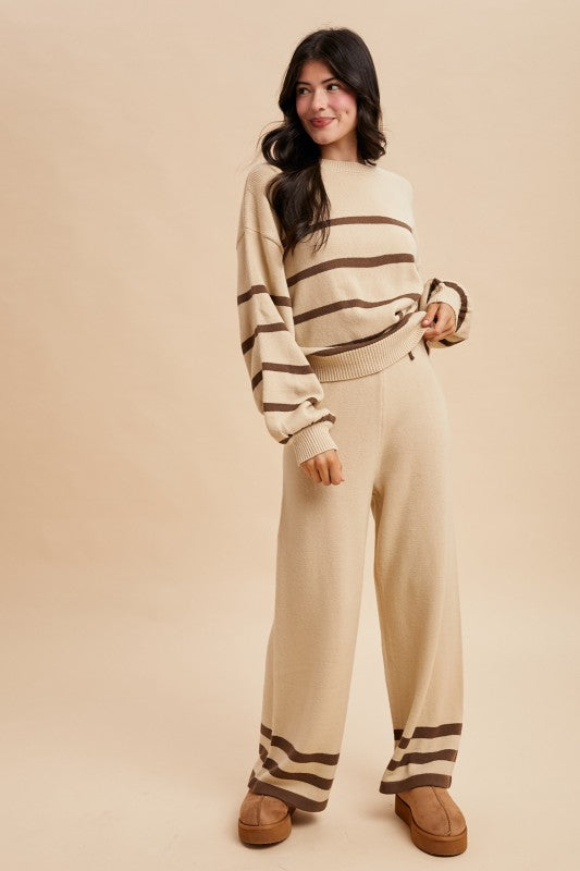 Natural Striped Set