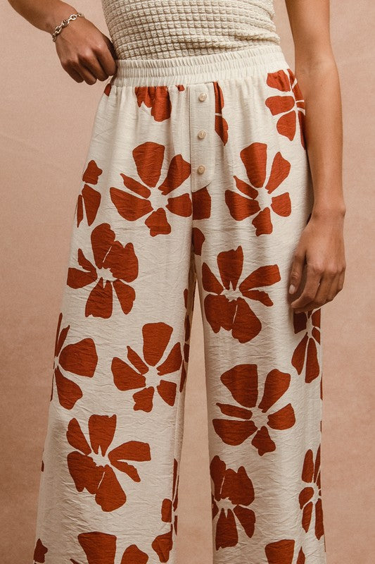 Cinnamon Floral Pants