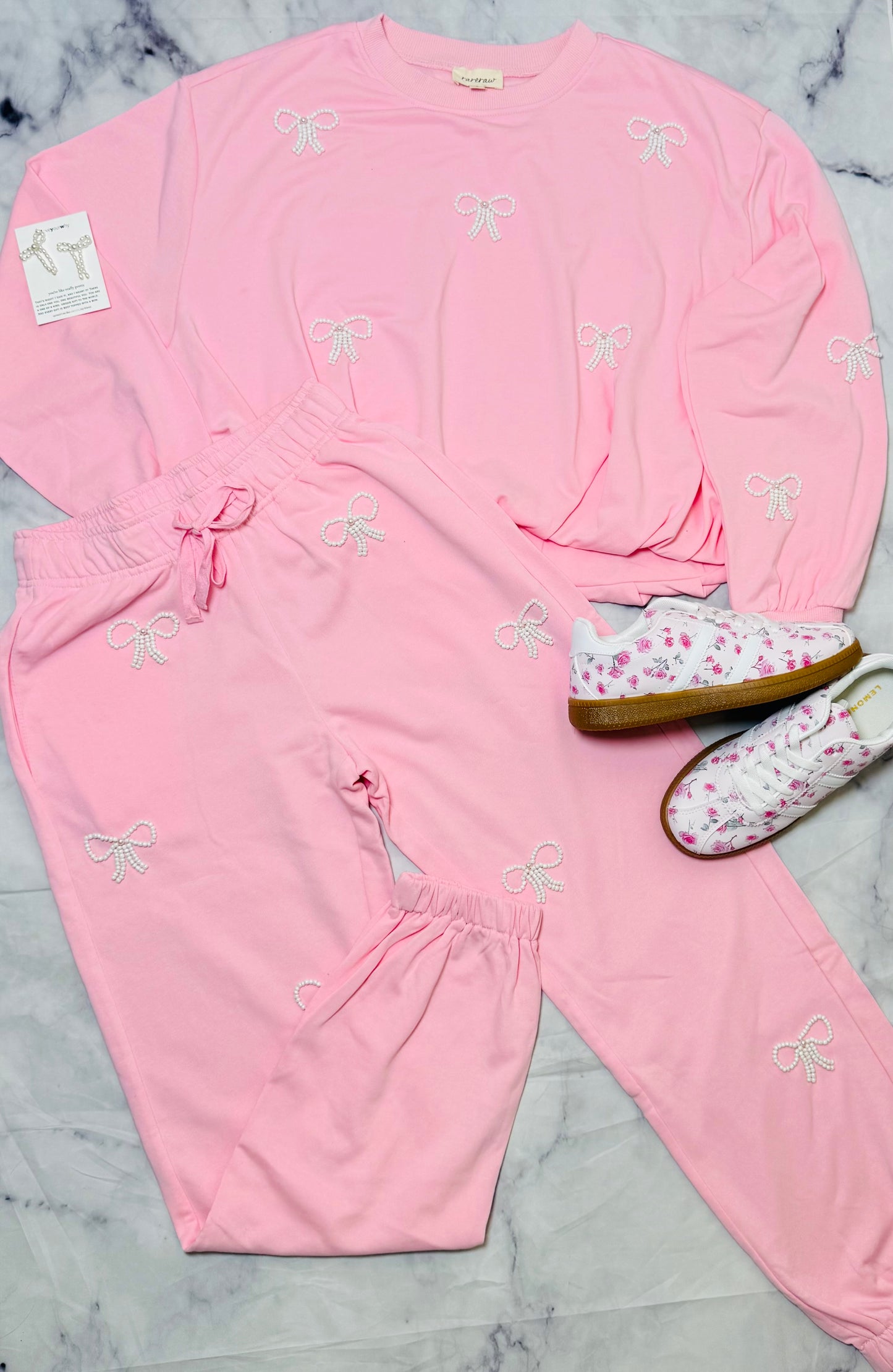 Beaded Bow Lounge Set
