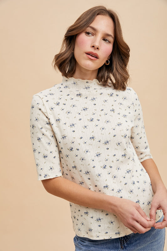 Floral Mock Top