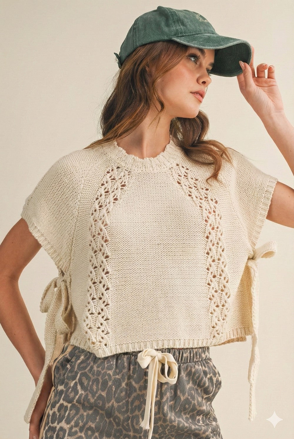 Heirloom Braid Artisan Knit Top