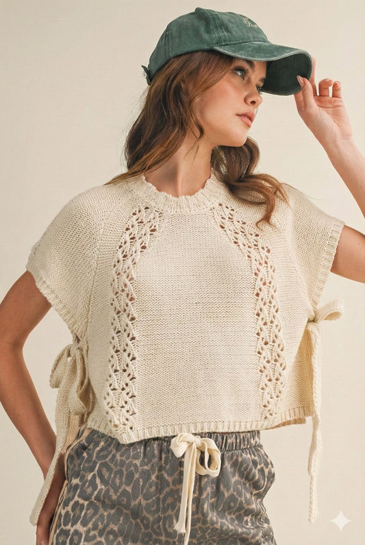 Heirloom Braid Artisan Knit Top