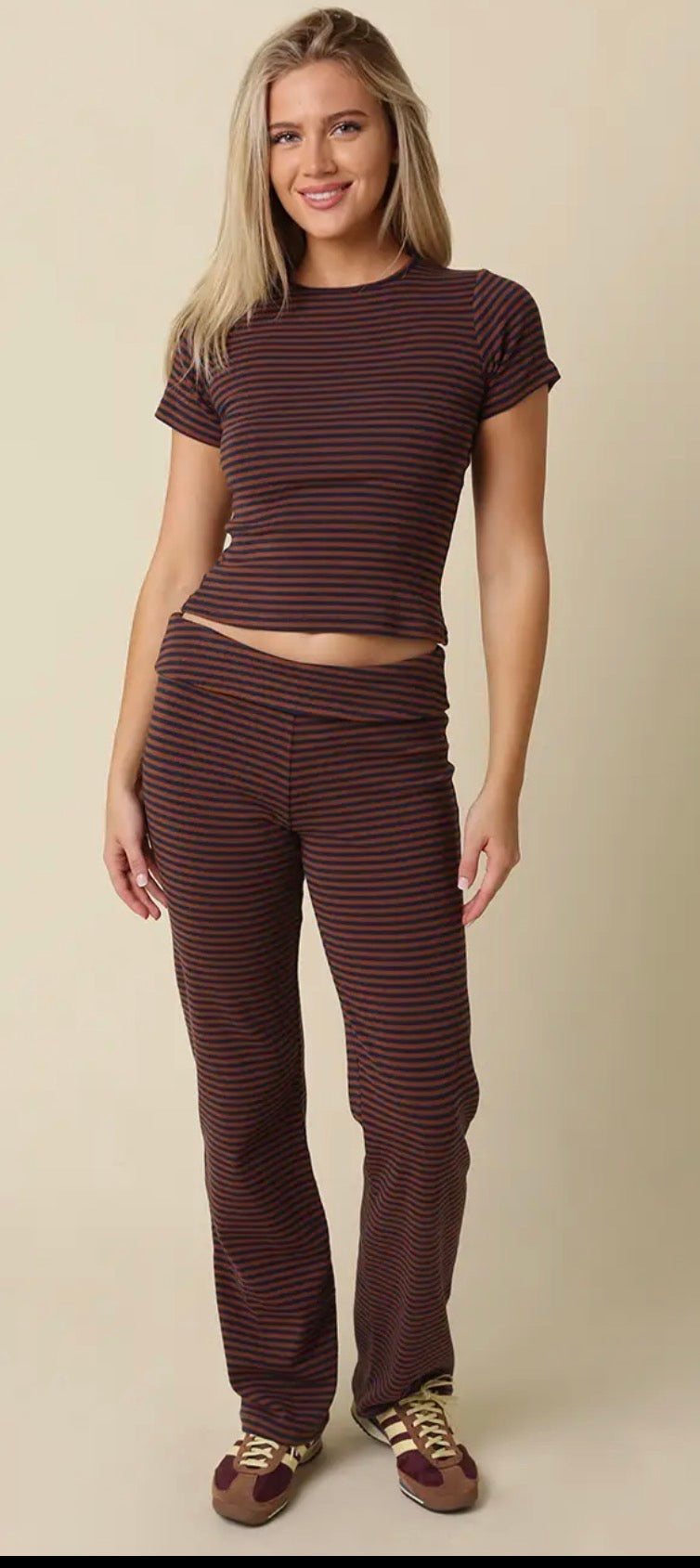 Brown And Navy Harper Set
