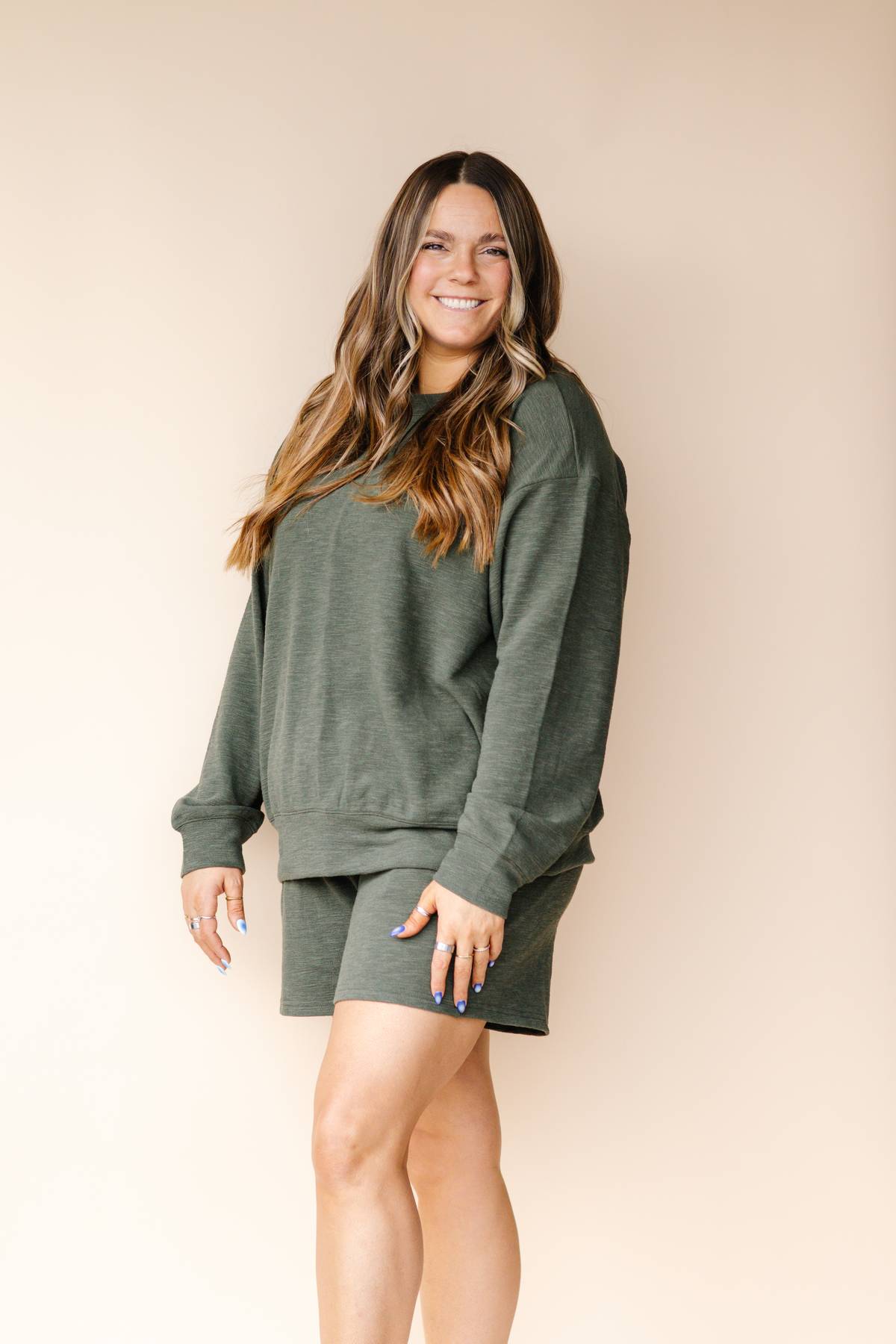 Olive Pullover Set