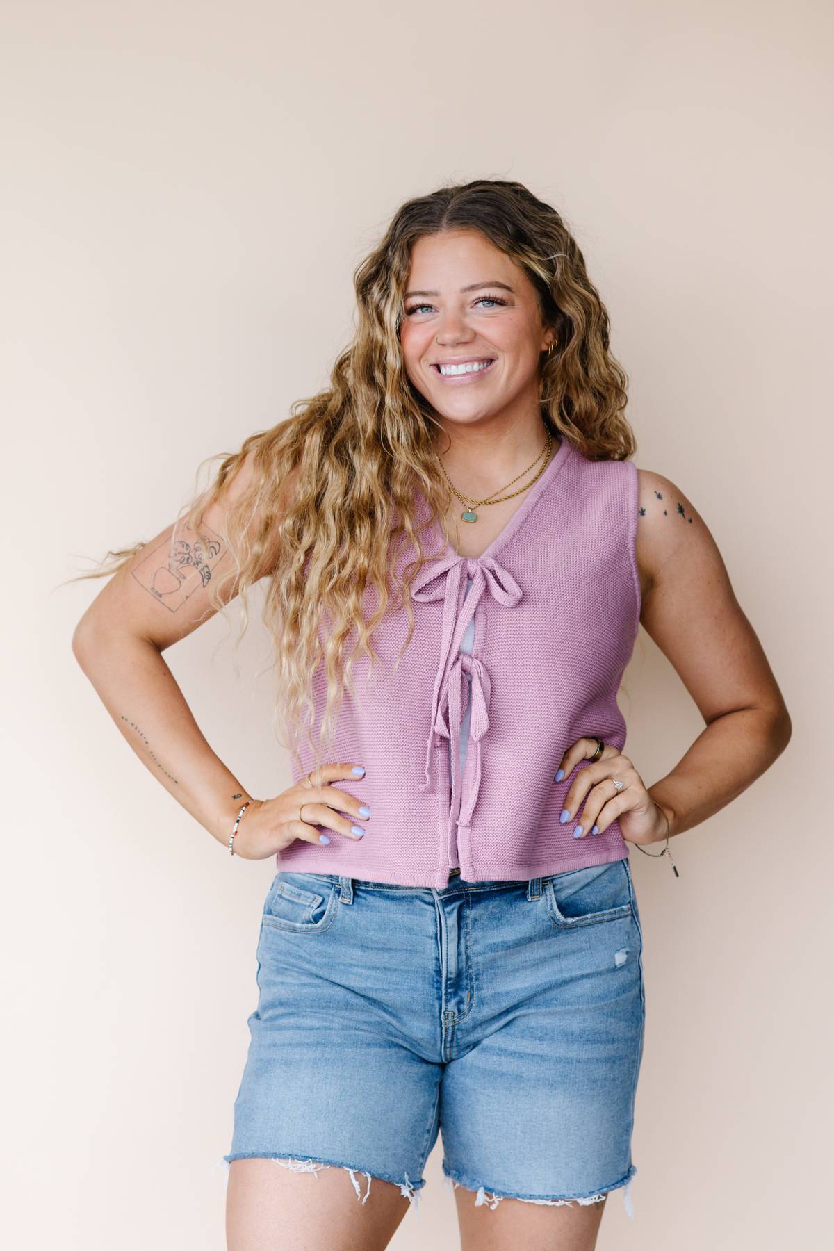 Rose Sweater Vest