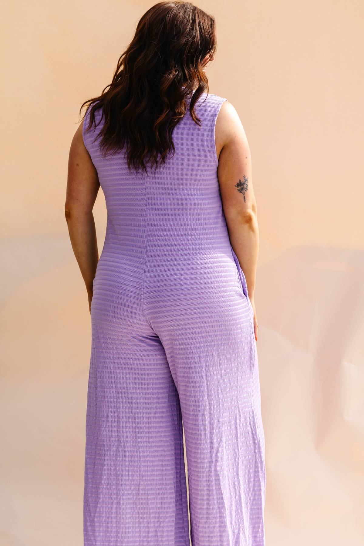 Lavender Wide Leg Jumpsuit