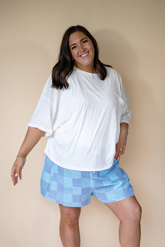 Blue Boxer Shorts