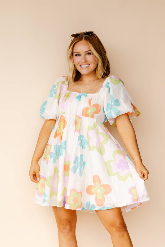 Flower Power Puff Dress