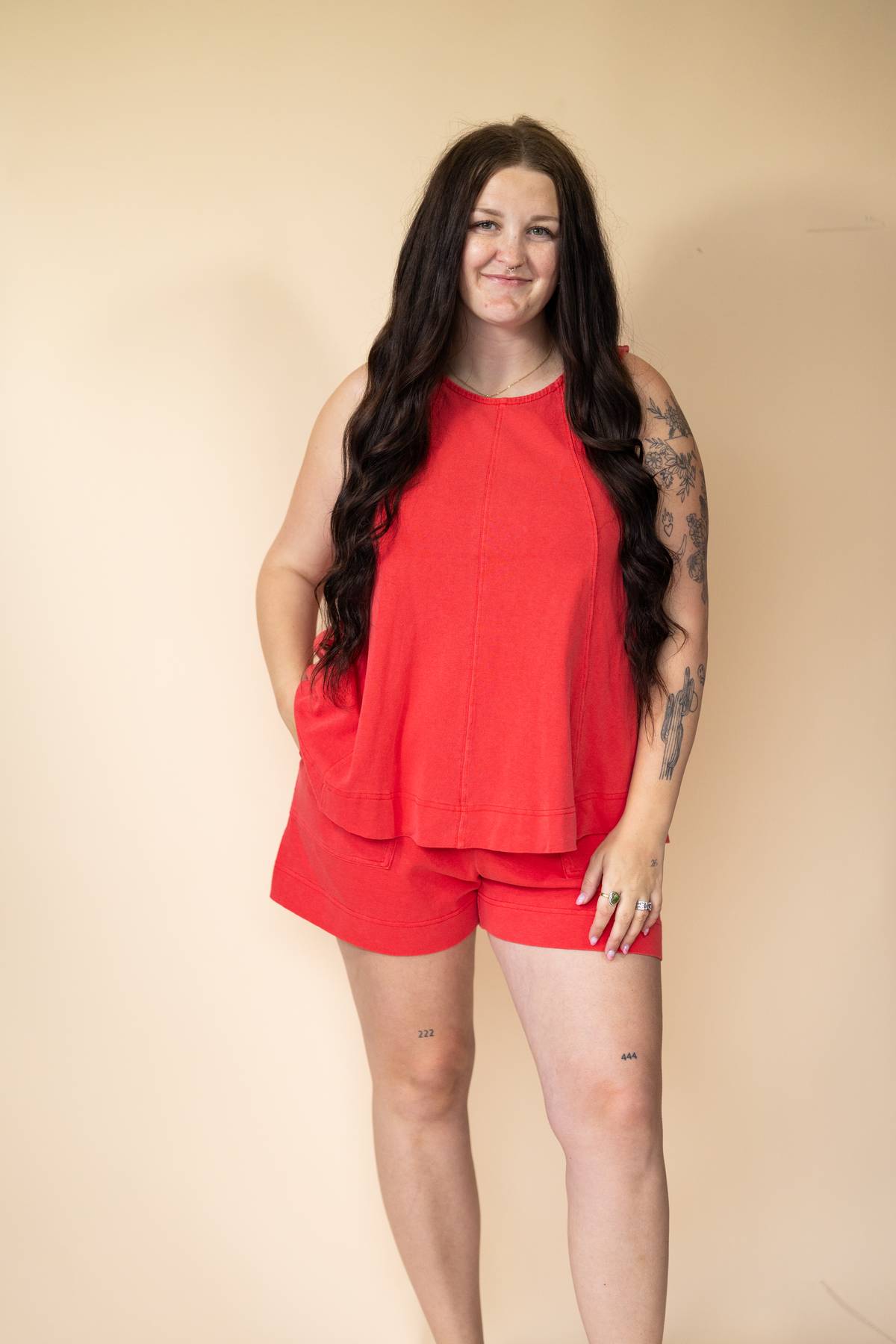 Red Comfy Tank Set