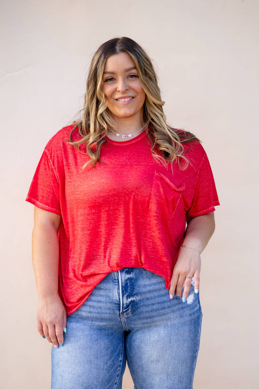 Burnout Raw Edge Tee