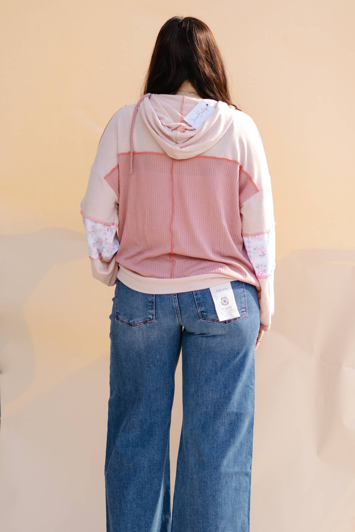 Mauve Floral Hooded Jacket
