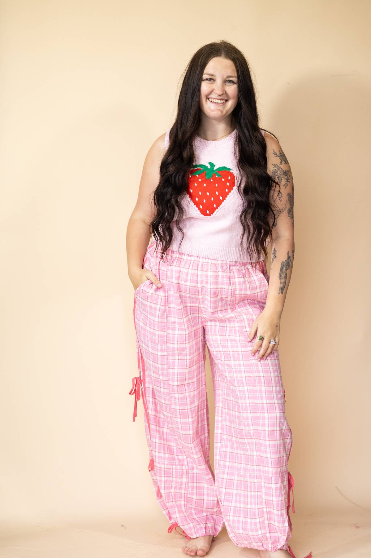 Strawberry Knit Tank
