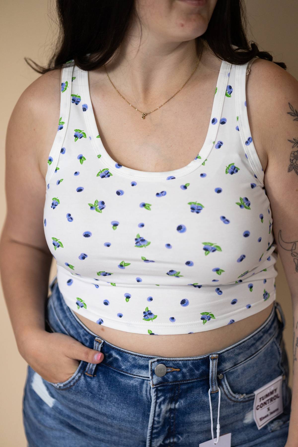Blueberry Crop Tank