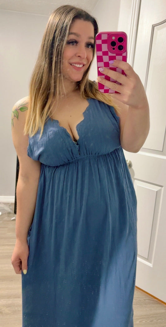 Dark Blue Maxi Dress