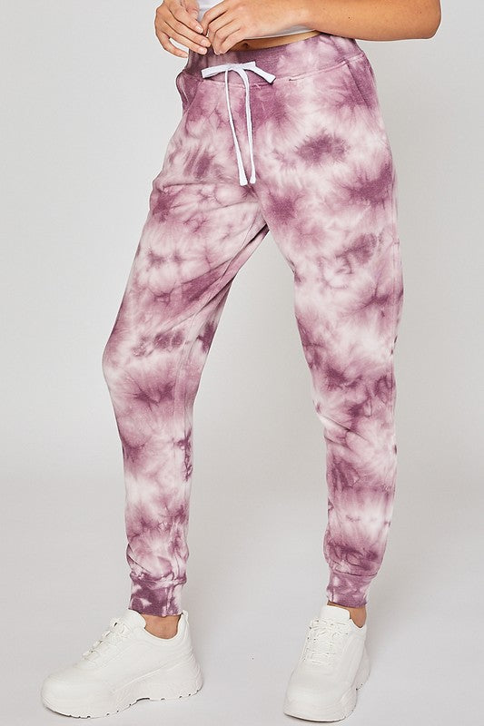 Mauve Tie Dye Sweatpants