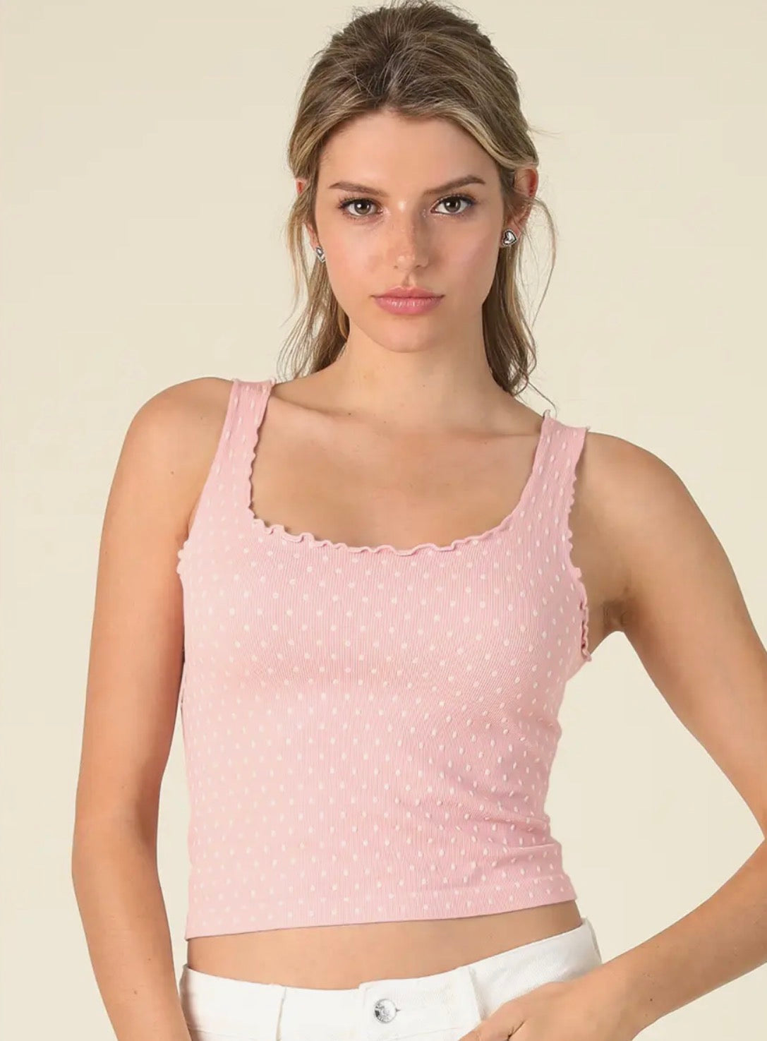 Nikibiki Polka Dot Crop Tank