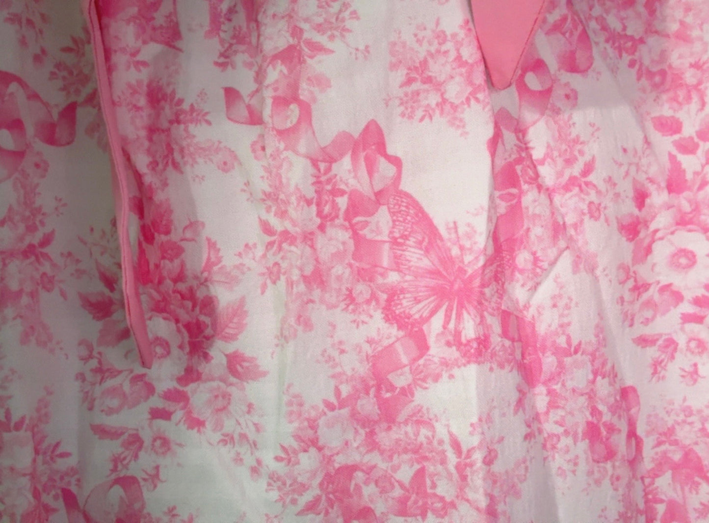 Pink Toile Printed Dress