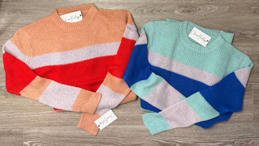 Blue Striped Sweater