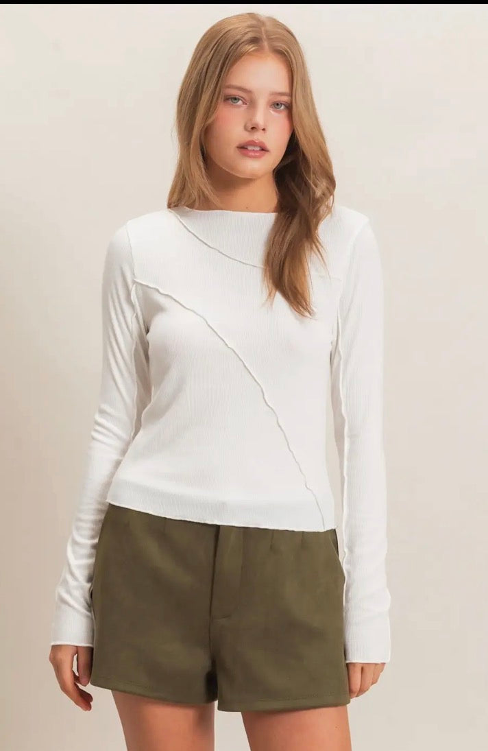 Line It Up Ribbed Long Sleeve