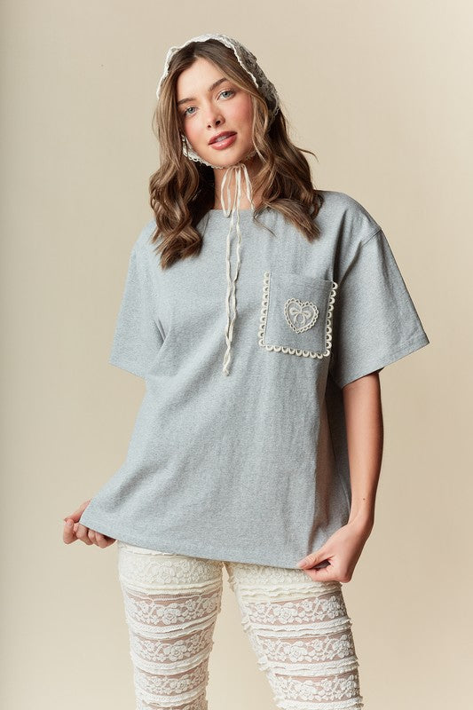 Embroidered Pocket Tee