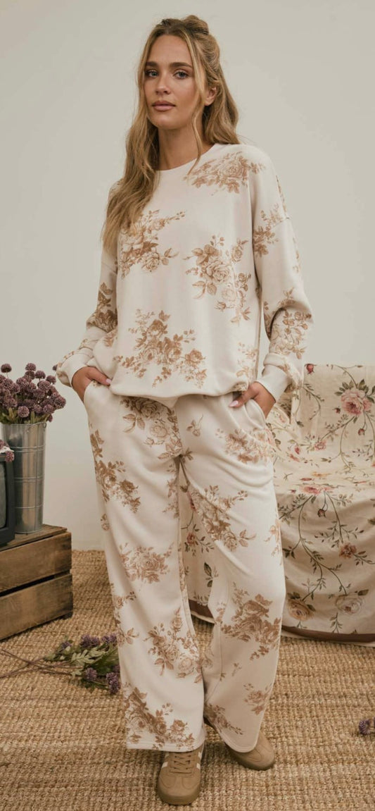 Floral Toile Lounge Set