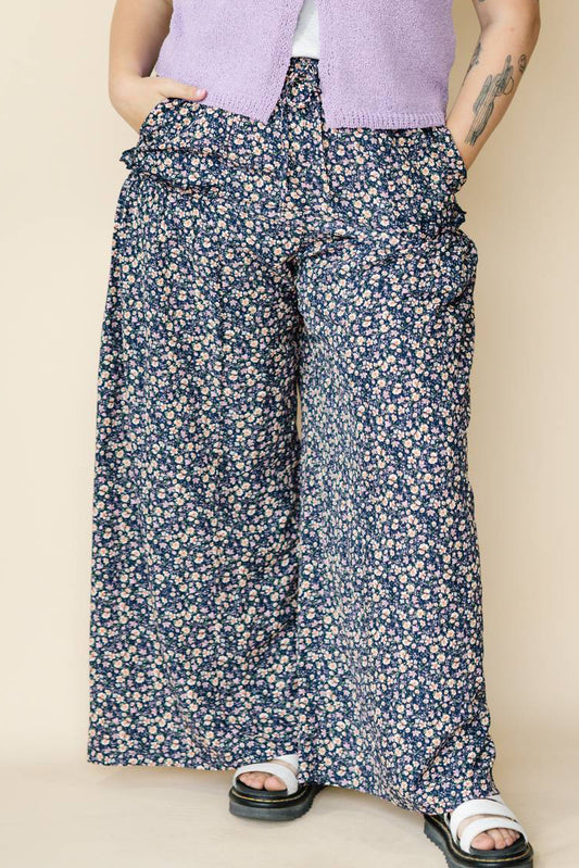 Ditsy Floral Palazzo Pants