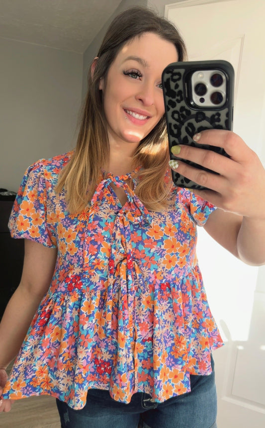 Floral Babydoll Top