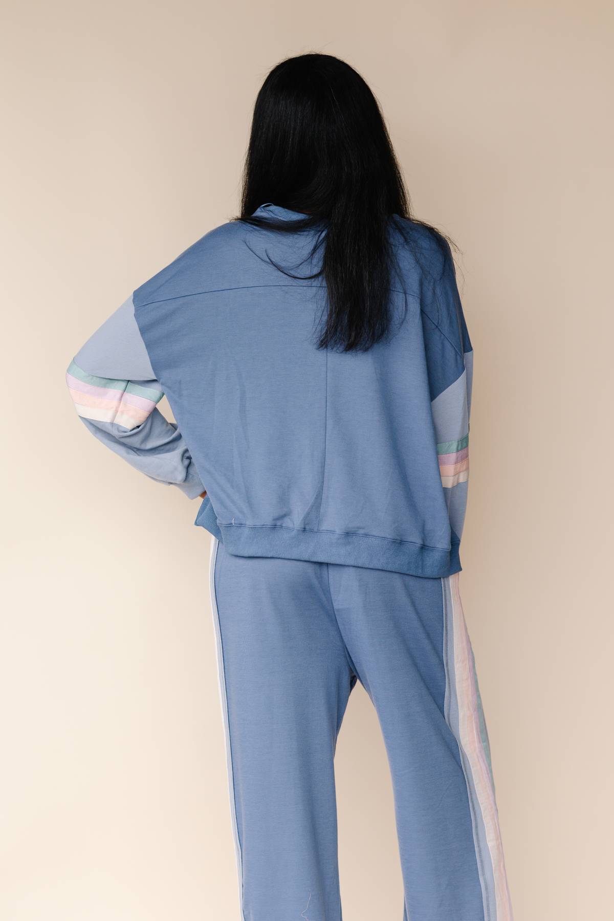 Retro Stripe Knit Set